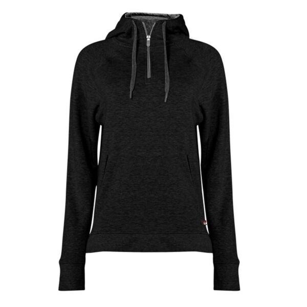 Women's FitFlex French Terry Quarter-Zip Hooded Pullover Thumbnail
