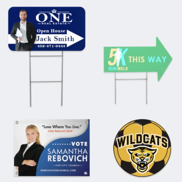 Yard Sign - Double Sided - 4mm Corrugated Plastic Thumbnail